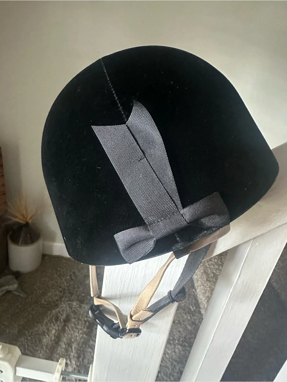 Troxel Black Velvet Equestrian-Style Riding Hat